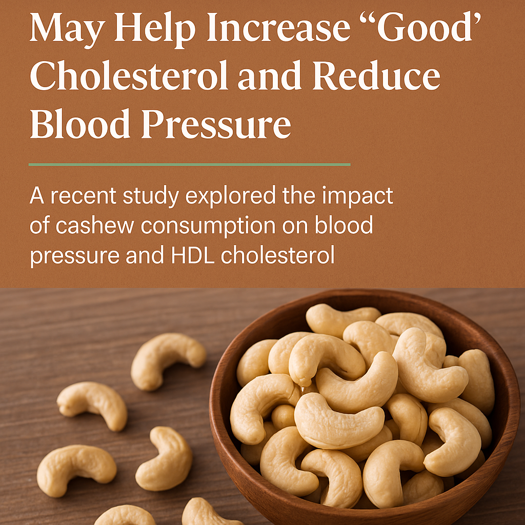 Cashews May Help Boost “Good” Cholesterol and Lower Blood Pressure: What a New Study Reveals